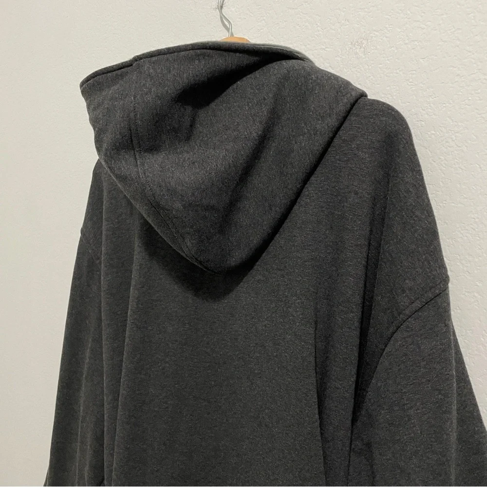 UGG Brunswick Robe Charcoal Gray Plush Hooded Lined Mens Large L XL - Picture 9 of 13